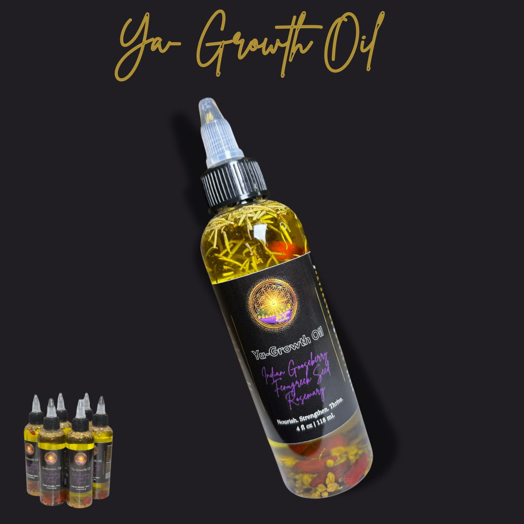Ya-Growth Oil with Indian Gooseberry, Fenugreek Seed, Rosemary, Peppermint oil, Castor Oil  4fl oz| 118mL